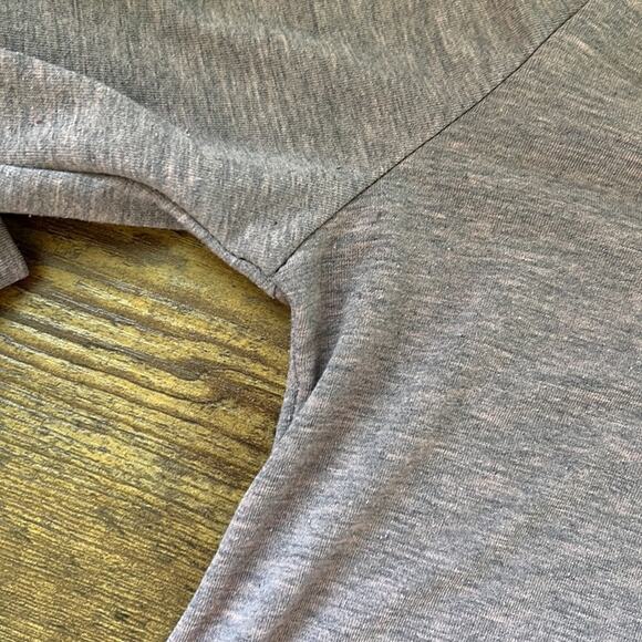 LuLaRoe Gray/Pink Polyester Blend Long Sleeve Tee - Picture 6 of 9